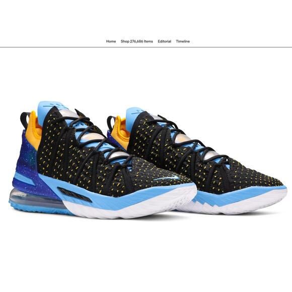 Nike LeBron 18 'Lakers Heritage' sneakers - Picture 1 of 7